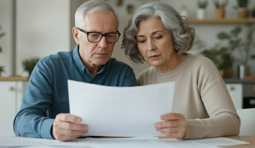 Couple frustré face à leurs factures énergétiques